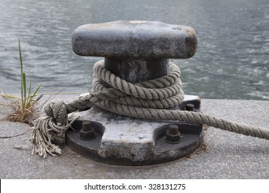 Harbour, Bollard And Rope