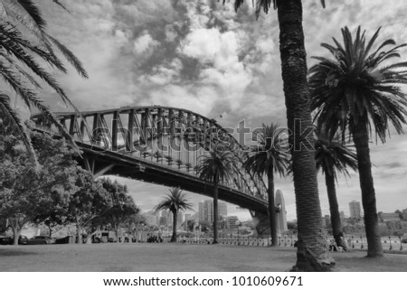 Harbour Bridge in Sidney Australia