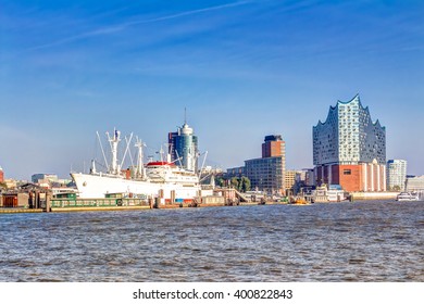 Harbour and Elbphilharmonie in Hamburg, Germany