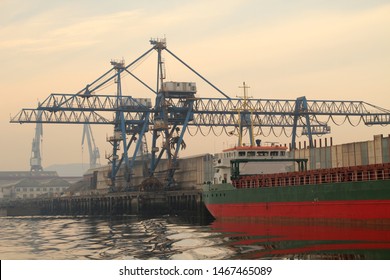 Harbour In The Estuary Of Bilbao