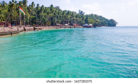 Harbour At Ross Island (Andaman & Nicobar Island), India.