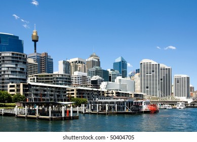 A harbour scene, Darling Harbour, Sydney, New South Wales, Australia - Shutterstock ID 50404705