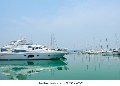 Harbour With A Yatch 