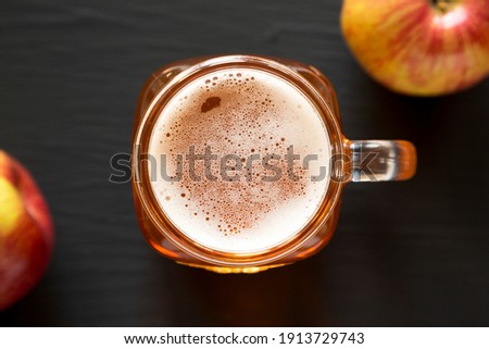 Image, Stock Photo Glass of beer at sunset at Steinhuder Meer