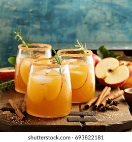 Hard Apple Cider Cocktail With Fall Cinnamon, Cardamom And Star Anise