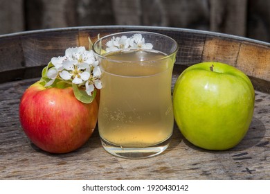 Hard Cider With Apples And Blossoms