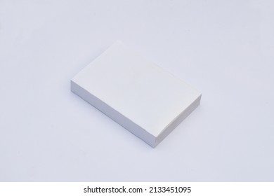 Hard Cover Book With Background. Blank Book Cover On Background. White Book Mockup Photo.