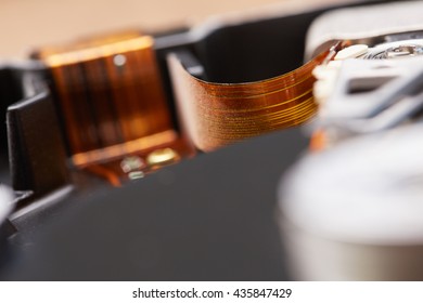 hard disk closeup