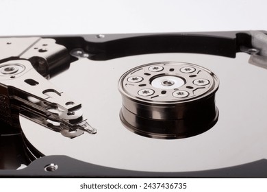 hard disk data storage mechanical components concept backgrounds