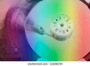 hard disk drive inside.