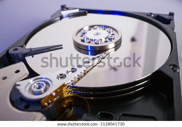 Hard Disk Drive Platter Open Hdd Stock Photo 1128061730 | Shutterstock