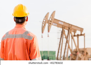 Hard Hat That Is Safety Equipment In Oilfield