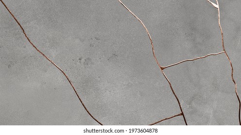 Hard Matt Marble Texture With Copper Effect Line