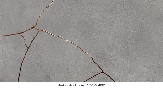 Hard Matt Marble Texture With Copper Effect Line