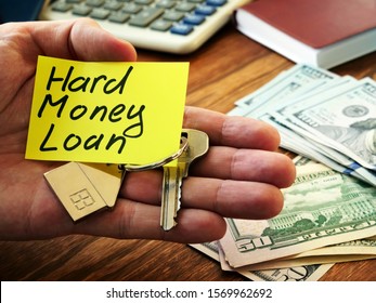 Hard Money Loan Sign And Key From Home.