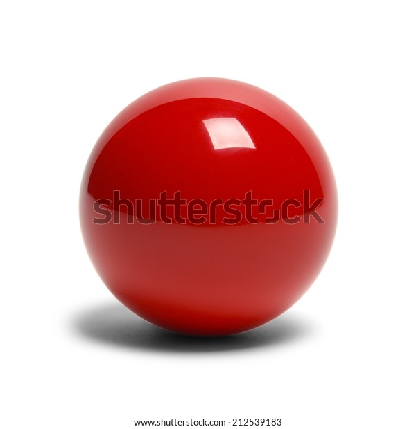 Hard Red Pool Ball Isolated On Stock Photo 212539183 | Shutterstock