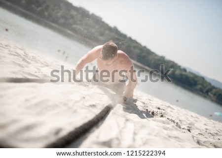 Hard training in sand