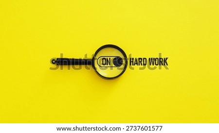 Hard Work Mode Concept, Focused Productivity and Discipline Mindset for Career Growth, Business Success, Motivation and Professional Development