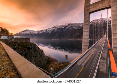 Hardanger Bridge In Norway