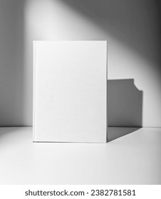 Hardcover Book Mockup. Blank Canvas Cover