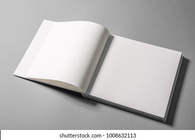 Hardcover Book On Isolated Background. Mock Up.