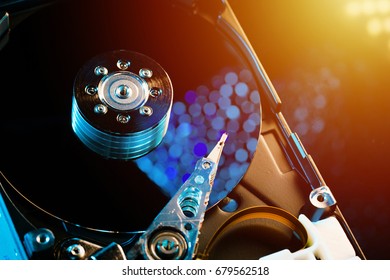 Harddisk is one of the best value storage that today, every people are using in computers. There are consist of disk plate, controller and seeking pin inside of it. Nowadays, it can store 8 terabyte. 