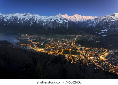 Harder Kulm At Sunset, Interlaken, Switzerland