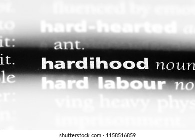 hardihood word in a dictionary. hardihood concept. - Shutterstock ID 1158516859