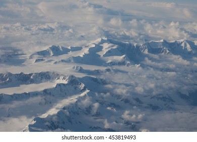 Harding Ice Field Alaska Seward From A Plane