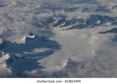 Harding Ice Field Alaska Seward From A Plane