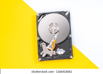 Hardisk with close up view