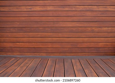 Hardwood cumaru deck oiled texture- wood decking surface sanded and freshly oil refinished after restoration