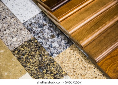 Hardwood Floor Color Samples And Natural Stone Flooring Tiles Made Of Granite And Marble Slabs