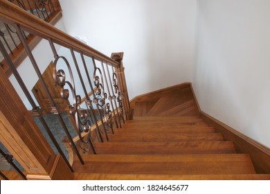 hardwood staircase classic style interior steps stairway design  