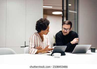Hardworking adult woman, wanting her and her partner's company to prosper. - Shutterstock ID 2108453486