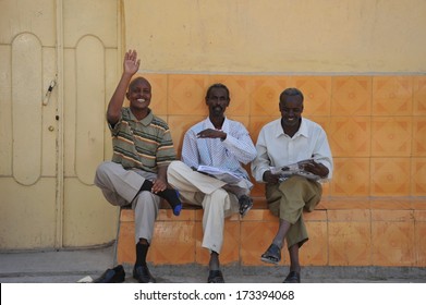 HARGEISA, SOMALIA - JANUARY 14, 2010:Hargeisa Is A City In Somalia,  Capital Of The Unrecognized State Of Somaliland, The Second Largest City In Somalia After Mogadishu. Somali People.