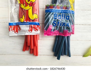 Haribo Balla Stixx Candy Sell In Bangkok Thailand , October 02,2020