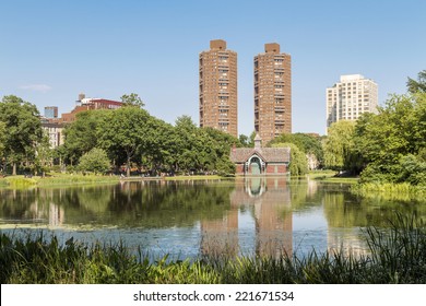 Harlem Meer (Lake) At Central Park In NYC