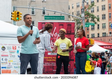 Harlem, NY, USA - August 28, 2021: 