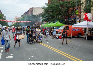 Harlem, NY, USA - August 28, 2021: 