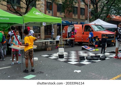 Harlem, NY, USA - August 28, 2021: 