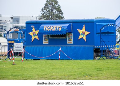 Harlow - Essex - September 6, 2020 - Fantasia Circus Ticket Booth In Harlow Town Park - Photographer : Brian Duffy