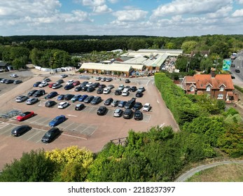 Harlow Garden Centre Essex UK Drone Aerial View
