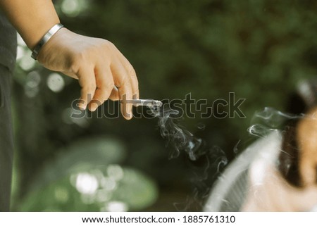 Similar – Image, Stock Photo SMOKING KILLS Lifestyle