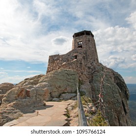 Harney Peak Fire Lookout Tower in Custer State Park in the Black Hills of South Dakota USA - Shutterstock ID 1095766124