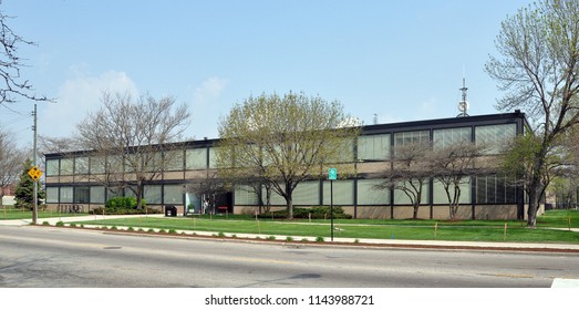 Harold Leonard Stuart Building At Illinois Institute Of Technology In Chicago, USA.