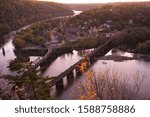 Harpers Ferry at Sunset from Maryland Heights