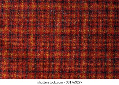 Harris Tweed In Red