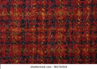 Harris Tweed In Red