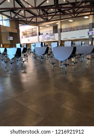 Harrisburg High School, South Dakota, USA - 10/2018:  Empty Lunch Room